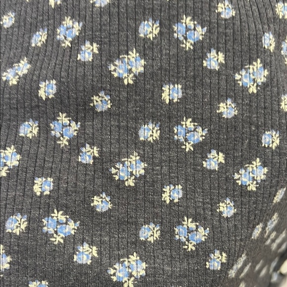 American Eagle Waffle Floral Long Sleeve Women's Medium Dress - Picture 4 of 6